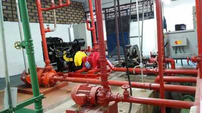 instalação de bombas de incendio