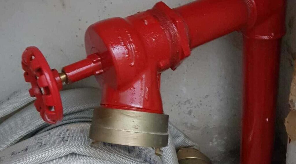 tubulação de sprinklers